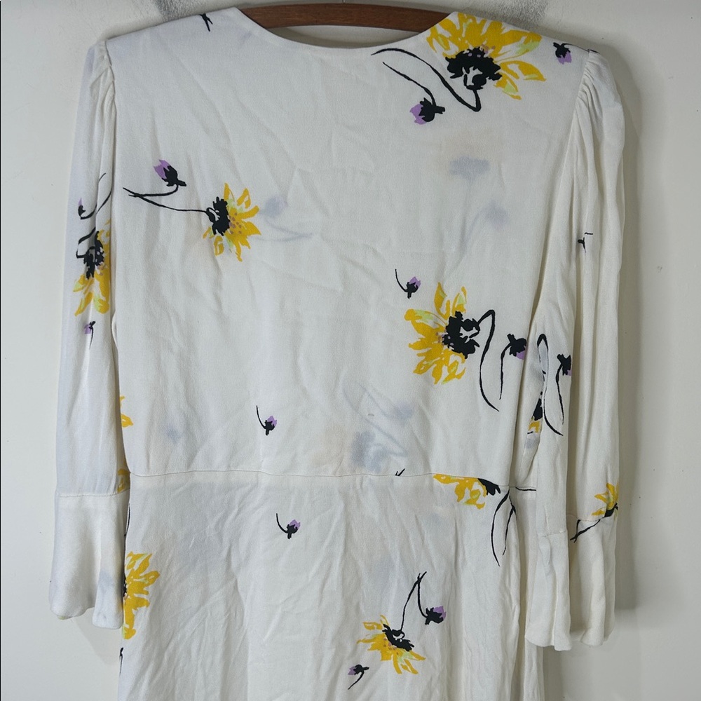 FREE PEOPLE Time On My Side Floral Wrap Mini Dress Size Medium - Picture 14 of 15